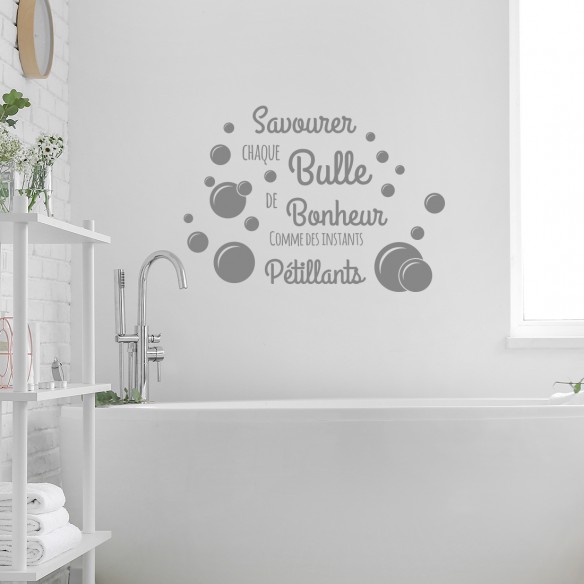Sticker savourer chaque bulle de bonheur