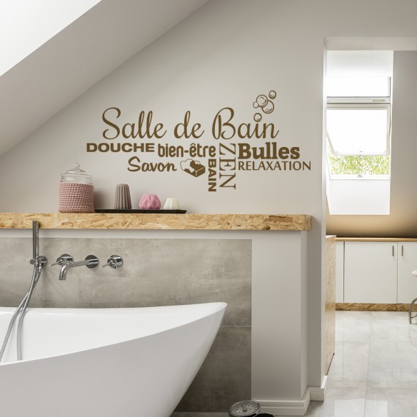 Stickers Salle de Bains, Adhésifs déco pour Salle de bain