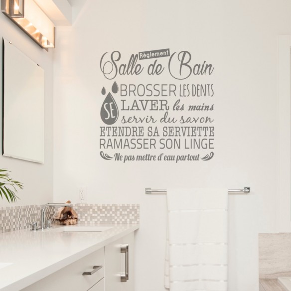 Sticker Mural Amour - Autocollants Salle de bain 