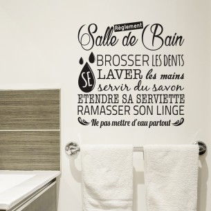 Règlement salle de bain 2