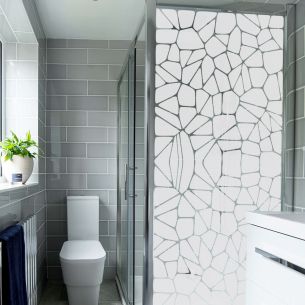 Sticker galets dépoli paroi de douche