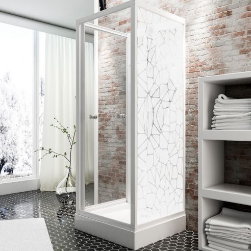 Sticker galets dépoli paroi de douche