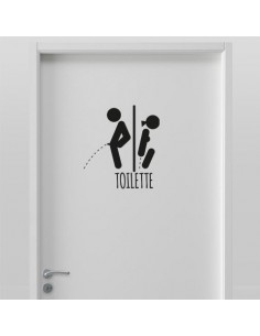 Stickers Toilette H/F