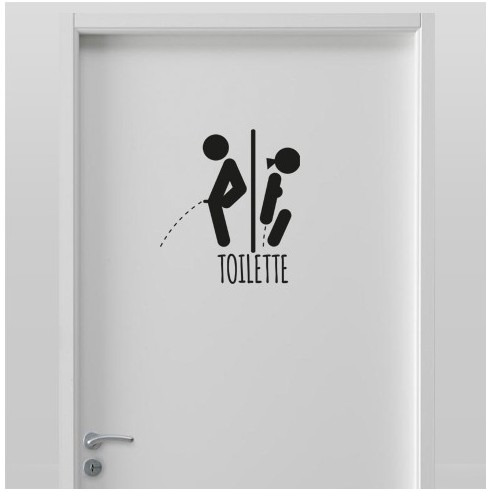 Stickers Toilette H/F