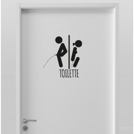 Stickers Toilette H/F