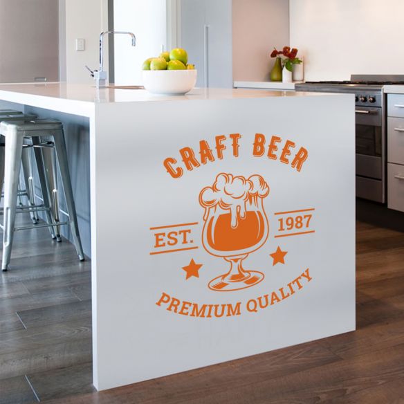 Sticker déco bière