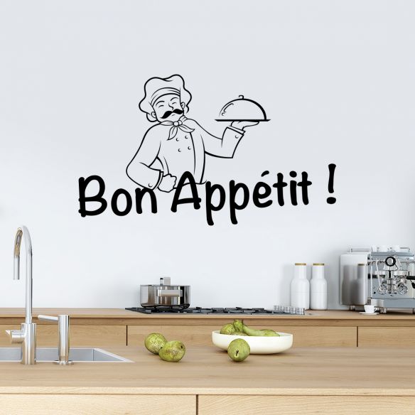Bon appetit cuisine stickers muraux décoration de la maison -1564