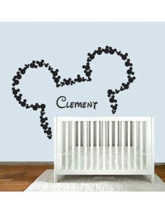 stickers muraux mickey personnalisé