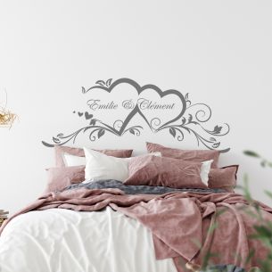 sticker prénoms couple personnalisé