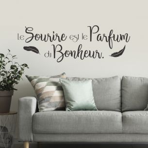 Sticker le sourire est le parfum du bonheur