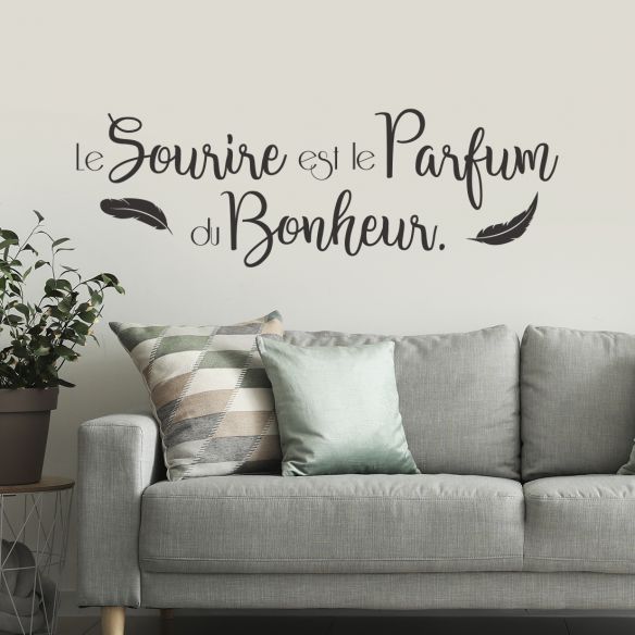 Sticker le sourire est le parfum du bonheur
