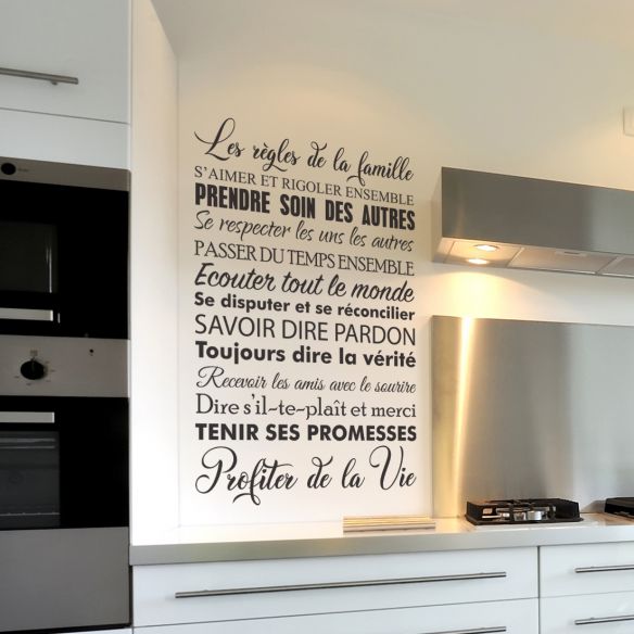 Stickers les règles de la famille