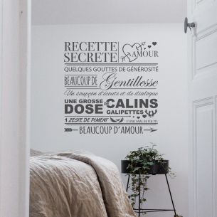 Stickers recette secrète amour
