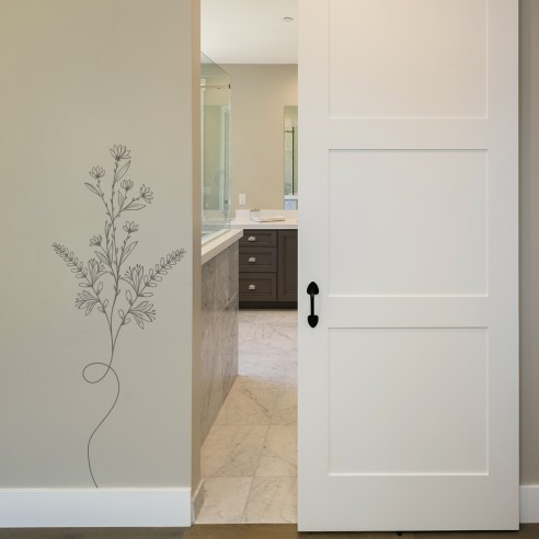sticker mural fleur