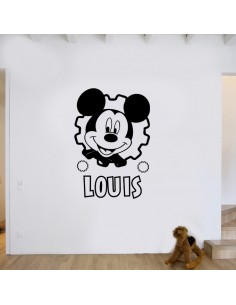 stickers Mickey avec prénom