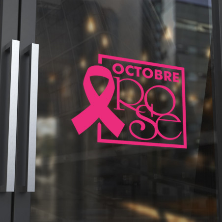 Sticker vitrine Octobre Rouge