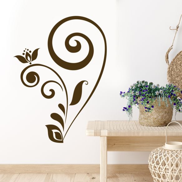 sticker mural floral