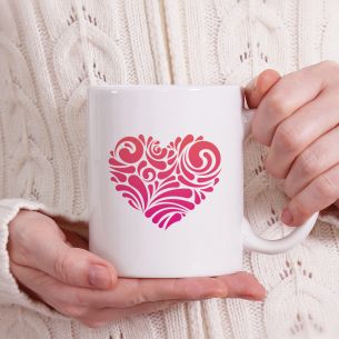 Mug coeur design