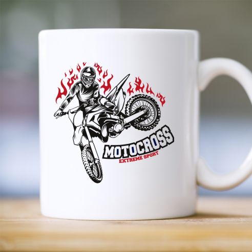 Mug motocross extreme sport