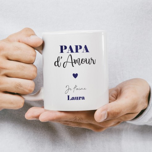 Mug personnalisé papa d'amour