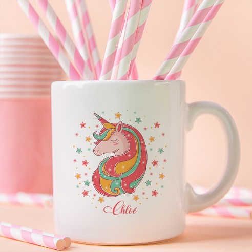 Mug licorne personnalisé