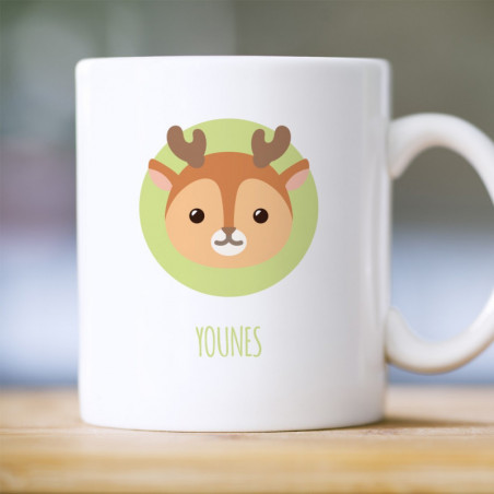 Mug enfant renne personnalisé