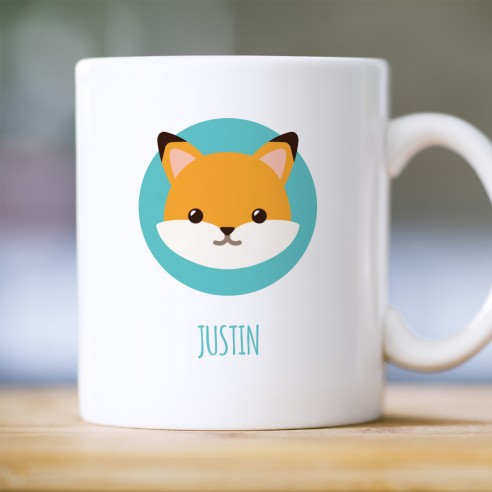 Mug enfant renard personnalisé