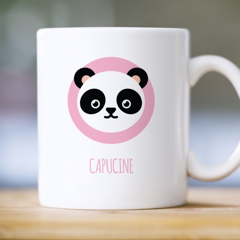 Mug fille panda personnalisé