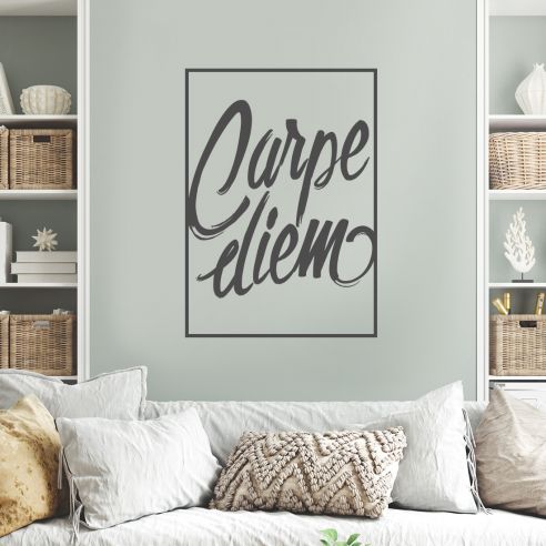 Sticker mural carpe diem