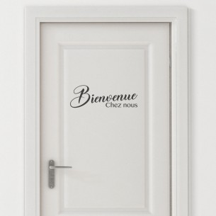 Sticker bienvenue chez nous 2