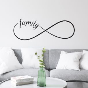 Sticker famille symbole infini