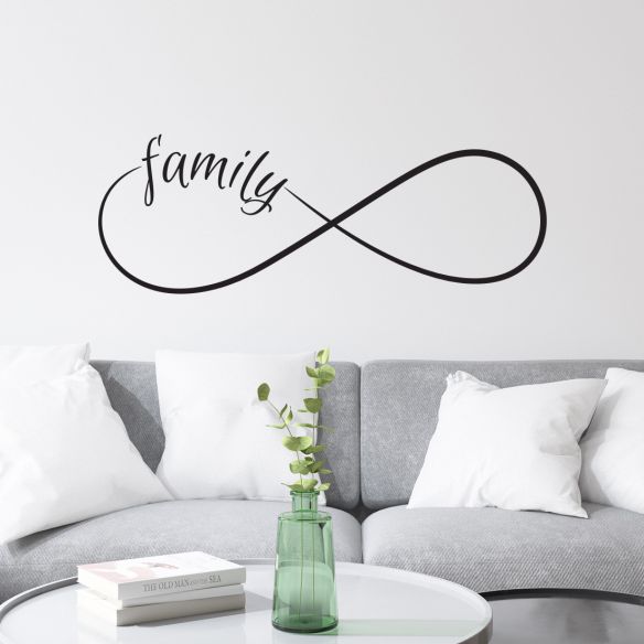 Sticker famille symbole infini