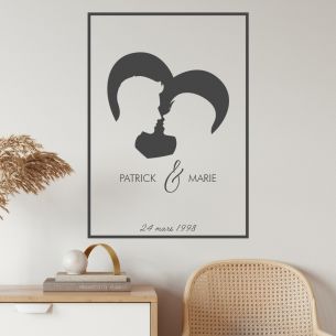 stickers couple personnalisé