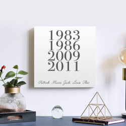 déco famille années de naissances