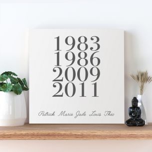 Tableau famille personnalisé