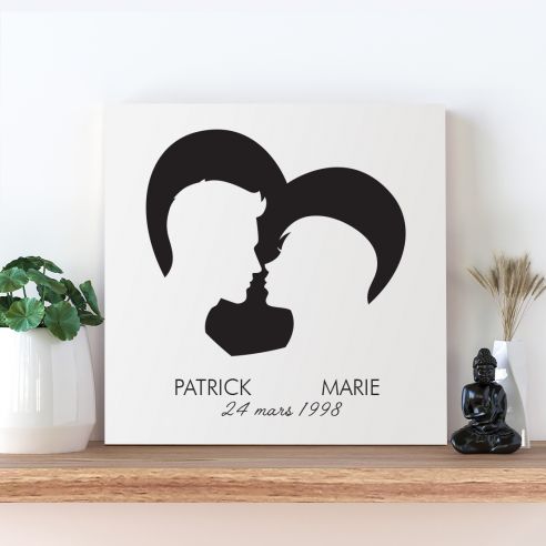 Tableau couple personnalisé