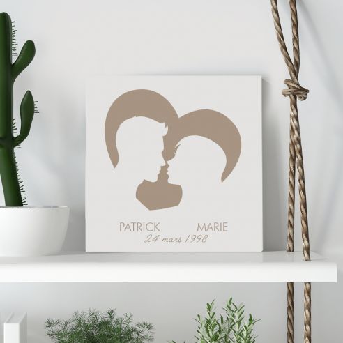 Tableau couple personnalisé
