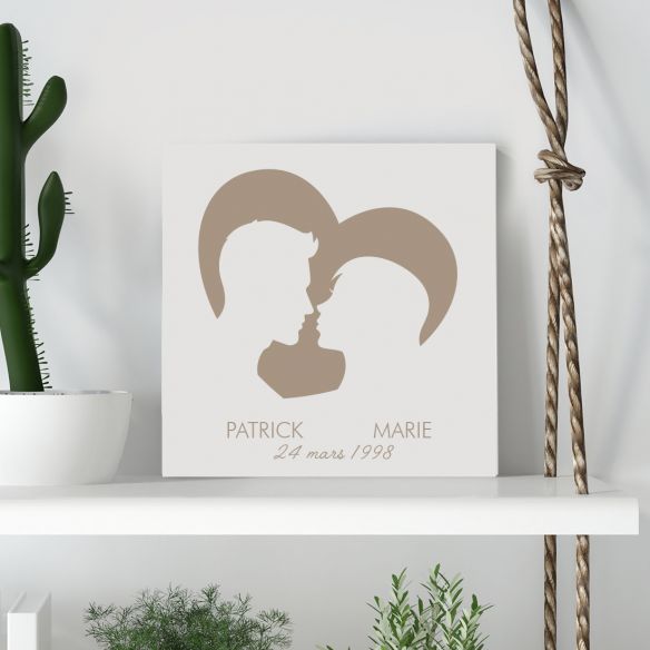 Tableau couple personnalisé