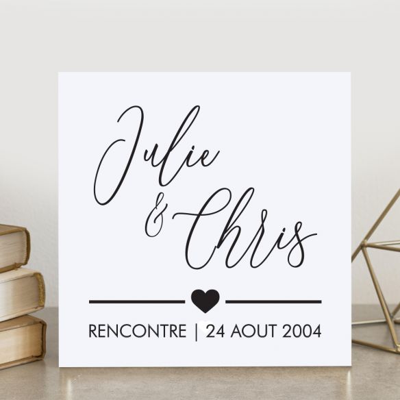 Tableau couple personnalisé