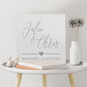 Tableau couple personnalisé