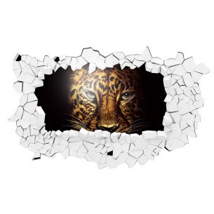 Sticker 3D tête de lion