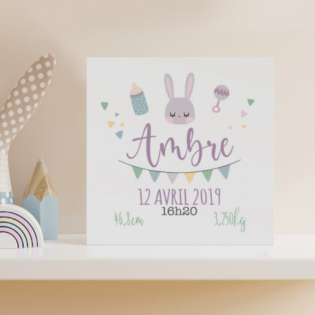 Tableau naissance fille