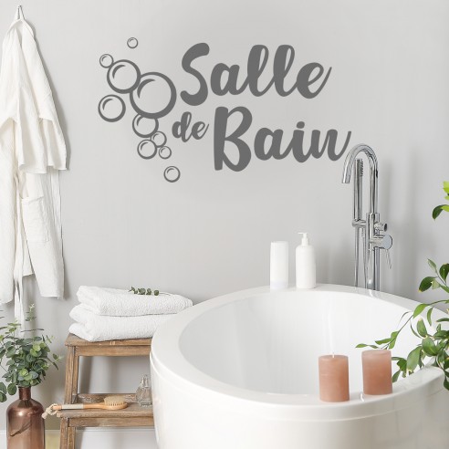 Stickers salle de bain bulles de savon