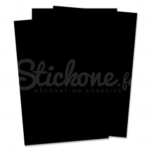 feuille de vinyle adhésif noir