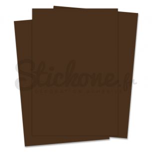 Feuille vinyle adhésif Marron