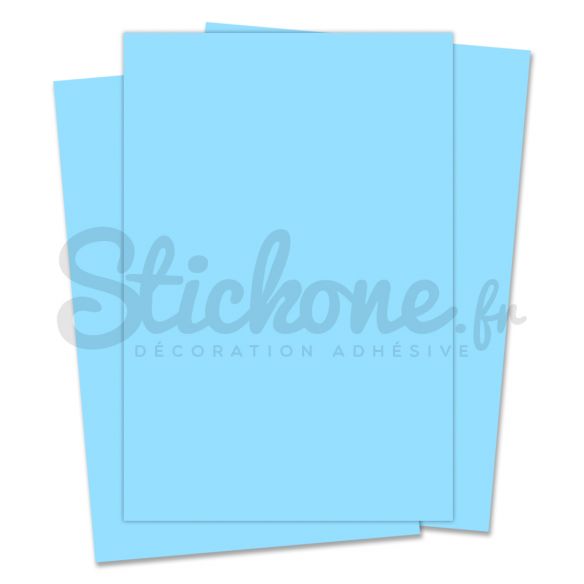 Feuille vinyle adhésif Bleu pale