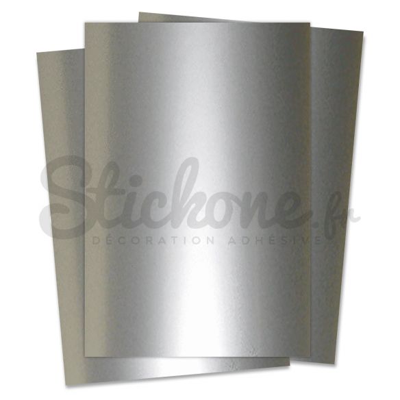 Feuille vinyle adhésif Argent