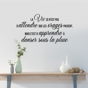 La vie ce n'est pas d'attendre que les orages passent mais d'apprendre à danser sous la pluie 2
