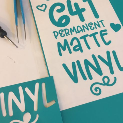 Feuille vinyle adhésif Bleu clair