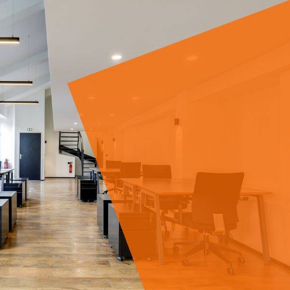 Adhésif transparent orange